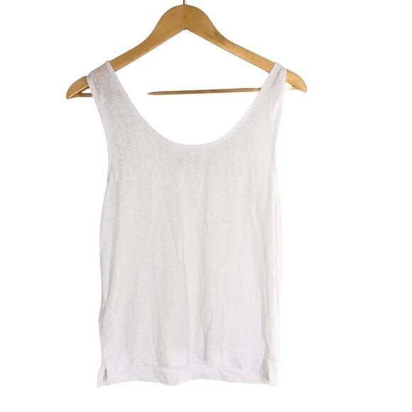 Madewell Knotted Strap Tank Top White NWT S - Picture 4 of 8